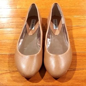NWOT Women's Steve Madden Tan Leather Flats Size  8